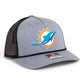 Miami Dolphins 3D Snapback Trucker Rope Hat- Heather Grey/ Black