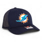 Miami Dolphins 3D Snapback Trucker Hat- Navy