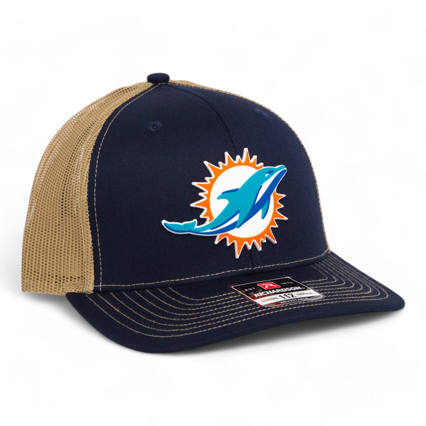 Miami Dolphins 3D Snapback Trucker Hat- Black/ Vegas Gold