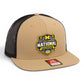 Michigan Wolverines 2026 Basketball National Champions 3D Wool Blend Flat Bill Hat- Tan/ Black