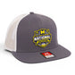 Michigan Wolverines 2026 Basketball National Champions 3D Wool Blend Flat Bill Hat- Charcoal/ White