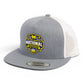 Michigan Wolverines 2026 Basketball National Champions 3D YP Snapback Flat Bill Trucker Hat- Heather Grey/ White