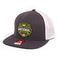 Michigan Wolverines 2026 Basketball National Champions 3D Wool Blend Flat Bill Hat- Heather Charcoal/ White