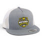 Michigan Wolverines 2026 Basketball National Champions 3D YP Snapback Flat Bill Trucker Hat- Heather Grey/ White