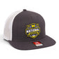 Michigan Wolverines 2026 Basketball National Champions 3D Wool Blend Flat Bill Hat- Heather Charcoal/ White