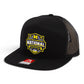 Michigan Wolverines 2026 Basketball National Champions 3D Snapback Seven-Panel Flat Bill Trucker Hat- Black