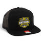 Michigan Wolverines 2026 Basketball National Champions 3D Snapback Seven-Panel Flat Bill Trucker Hat- Black