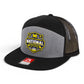 Michigan Wolverines 2026 Basketball National Champions 3D Snapback Seven-Panel Flat Bill Trucker Hat- Heather Grey/ Black