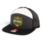 Michigan Wolverines 2026 Basketball National Champions 3D Snapback Seven-Panel Flat Bill Trucker Hat- Charcoal/ Black/ White