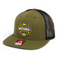 Michigan Wolverines 2026 Basketball National Champions 3D Wool Blend Flat Bill Hat- Loden/ Black