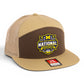Michigan Wolverines 2026 Basketball National Champions 3D Snapback Seven-Panel Flat Bill Trucker Hat- Brown/ Tan