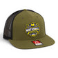 Michigan Wolverines 2026 Basketball National Champions 3D Wool Blend Flat Bill Hat- Loden/ Black