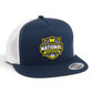 Michigan Wolverines 2026 Basketball National Champions 3D YP Snapback Flat Bill Trucker Hat- Navy/ White