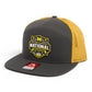 Michigan Wolverines 2026 Basketball National Champions 3D Snapback Seven-Panel Flat Bill Trucker Hat- Charcoal/ Gold