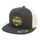 Michigan Wolverines 2026 Basketball National Champions 3D YP Snapback Flat Bill Trucker Hat- Charcoal/ White