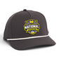 Michigan Wolverines 2026 Basketball National Champions 3D Five Panel Classic Rope Hat- Charcoal/ White