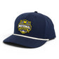 Michigan Wolverines 2026 Basketball National Champions 3D Five Panel Classic Rope Hat- Navy/ White