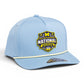 Michigan Wolverines 2026 Basketball National Champions 3D Weekender Rope Hat- Powder Blue/ White