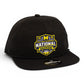 Michigan Wolverines 2026 Basketball National Champions 3D Perforated Rope Hat- Black