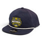 Michigan Wolverines 2026 Basketball National Champions 3D Perforated Rope Hat- Navy/ White