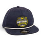 Michigan Wolverines 2026 Basketball National Champions 3D Perforated Rope Hat- Navy/ White