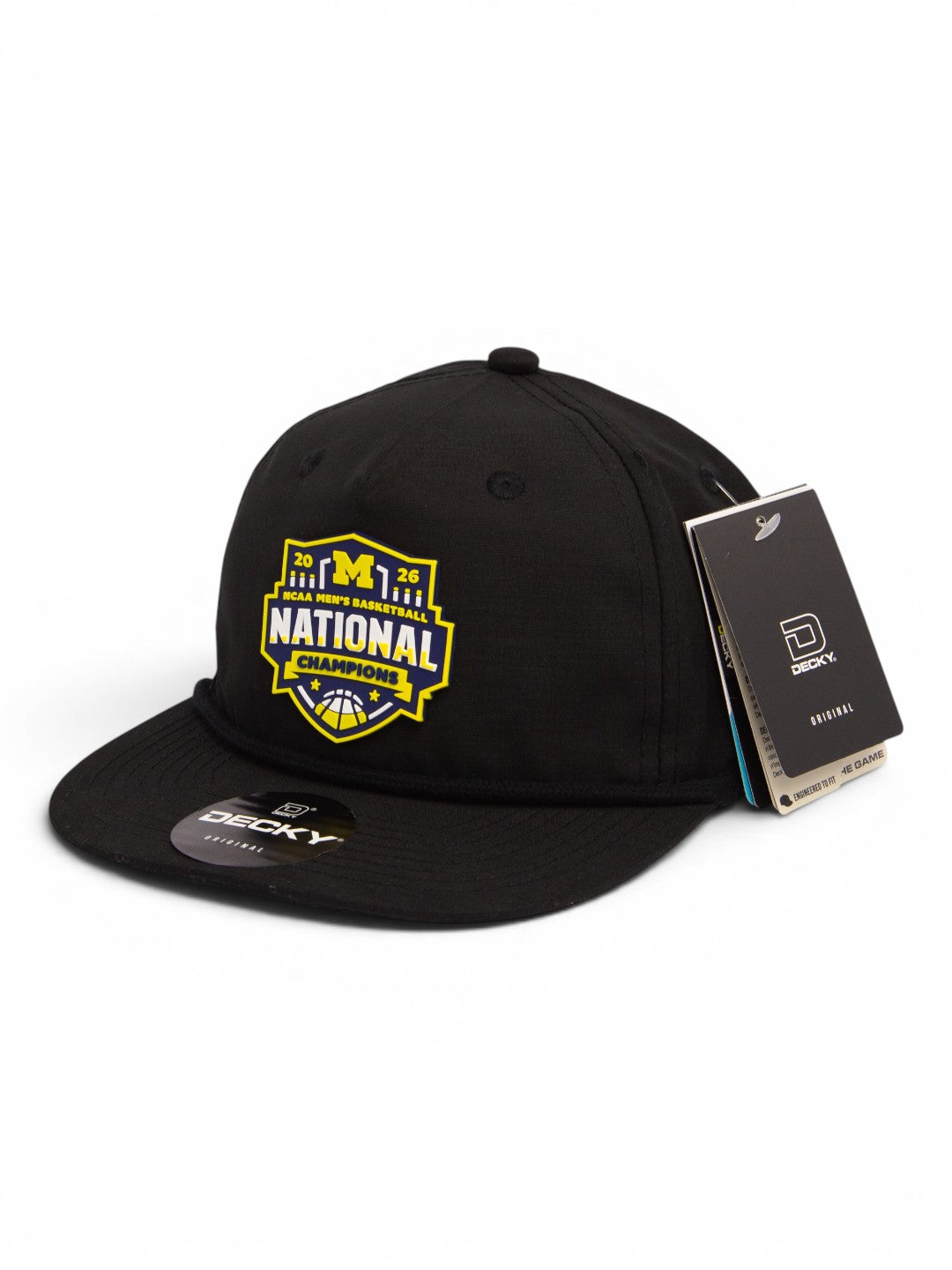 Michigan Wolverines 2026 Basketball National Champions 3D Classic Rope Hat- Black