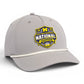 Michigan Wolverines 2026 Basketball National Champions 3D Five Panel Classic Rope Hat- Grey/ White