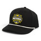 Michigan Wolverines 2026 Basketball National Champions 3D Five Panel Classic Rope Hat- Black/ White