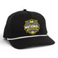 Michigan Wolverines 2026 Basketball National Champions 3D Five Panel Classic Rope Hat- Black/ White