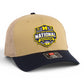 Michigan Wolverines 2026 Basketball National Champions 3D Snapback Trucker Hat- Tan Combo/ Navy