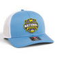 Michigan Wolverines 2026 Basketball National Champions 3D Snapback Trucker Hat- Columbia/ White