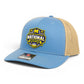 Michigan Wolverines 2026 Basketball National Champions 3D Snapback Trucker Hat- Columbia Blue/ Tan