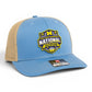 Michigan Wolverines 2026 Basketball National Champions 3D Snapback Trucker Hat- Columbia Blue/ Tan