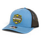 Michigan Wolverines 2026 Basketball National Champions 3D Snapback Trucker Hat- Columbia Blue/ Black