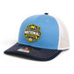 Michigan Wolverines 2026 Basketball National Champions 3D Snapback Trucker Hat- Columbia Blue/ White/ Navy