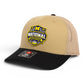 Michigan Wolverines 2026 Basketball National Champions 3D Snapback Trucker Hat- Tan Combo/ Black