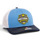 Michigan Wolverines 2026 Basketball National Champions 3D Snapback Trucker Hat- Columbia Blue/ White/ Navy