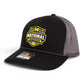 Michigan Wolverines 2026 Basketball National Champions 3D Snapback Trucker Rope Hat- Black/ Charcoal