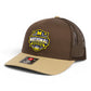 Michigan Wolverines 2026 Basketball National Champions 3D Snapback Trucker Hat- Brown Combo/ Tan