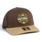 Michigan Wolverines 2026 Basketball National Champions 3D Snapback Trucker Hat- Brown Combo/ Tan