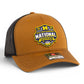 Michigan Wolverines 2026 Basketball National Champions 3D Snapback Trucker Hat- Carmel/ Black