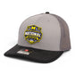 Michigan Wolverines 2026 Basketball National Champions 3D Snapback Trucker Hat- Grey/ Charcoal/ Black
