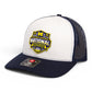 Michigan Wolverines 2026 Basketball National Champions 3D Snapback Trucker Hat- White/ Navy