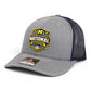 Michigan Wolverines 2026 Basketball National Champions 3D Snapback Trucker Hat- Heather Grey/ Navy