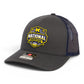 Michigan Wolverines 2026 Basketball National Champions 3D Snapback Trucker Hat- Charcoal/ Navy