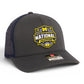 Michigan Wolverines 2026 Basketball National Champions 3D Snapback Trucker Hat- Charcoal/ Navy