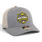 Michigan Wolverines 2026 Basketball National Champions 3D Snapback Trucker Hat- Heather Grey/ Light Grey