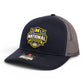 Michigan Wolverines 2026 Basketball National Champions 3D Snapback Trucker Hat- Navy/ Charcoal