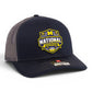 Michigan Wolverines 2026 Basketball National Champions 3D Snapback Trucker Hat- Navy/ Charcoal