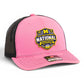 Michigan Wolverines 2026 Basketball National Champions 3D Snapback Trucker Hat- Pink/ Black